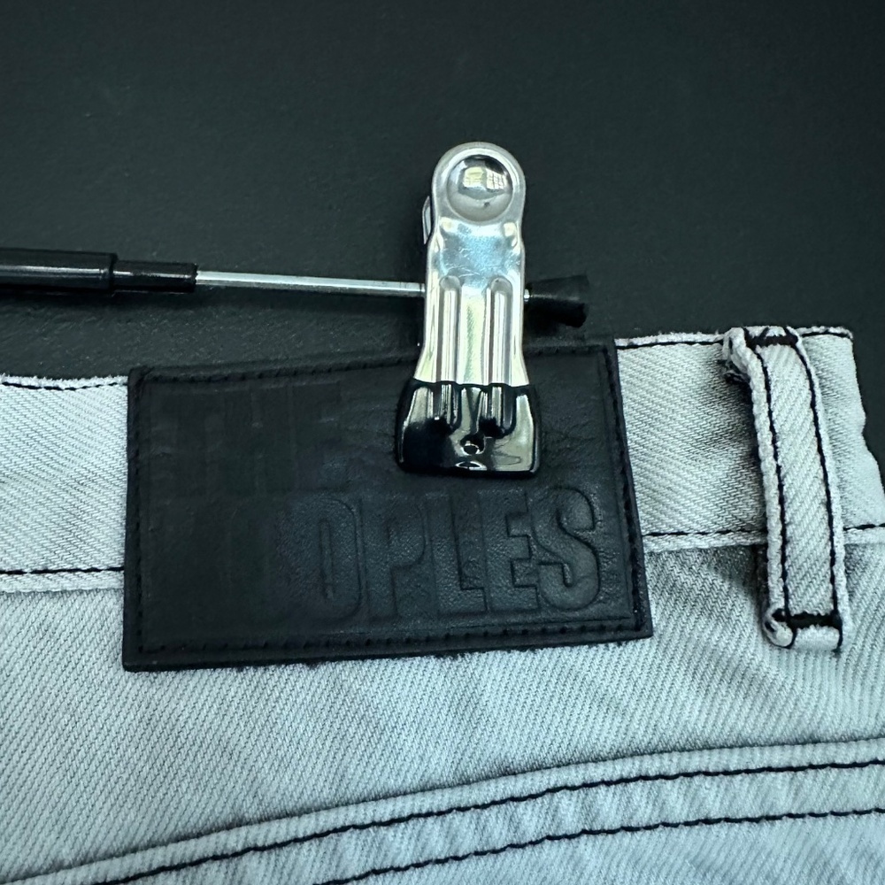 NWT | The Kooples | Straight Bleached Jeans Button Fly - Picture 6 of 10